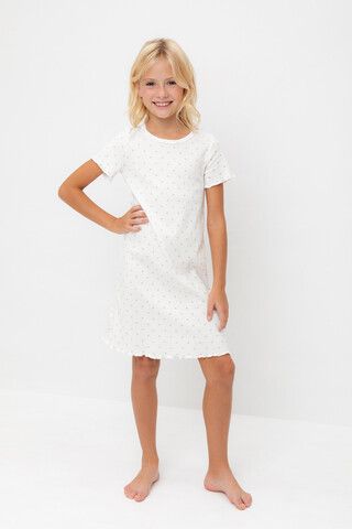 сорочка  для девочки  К 1180/24/сердечки на сахаре