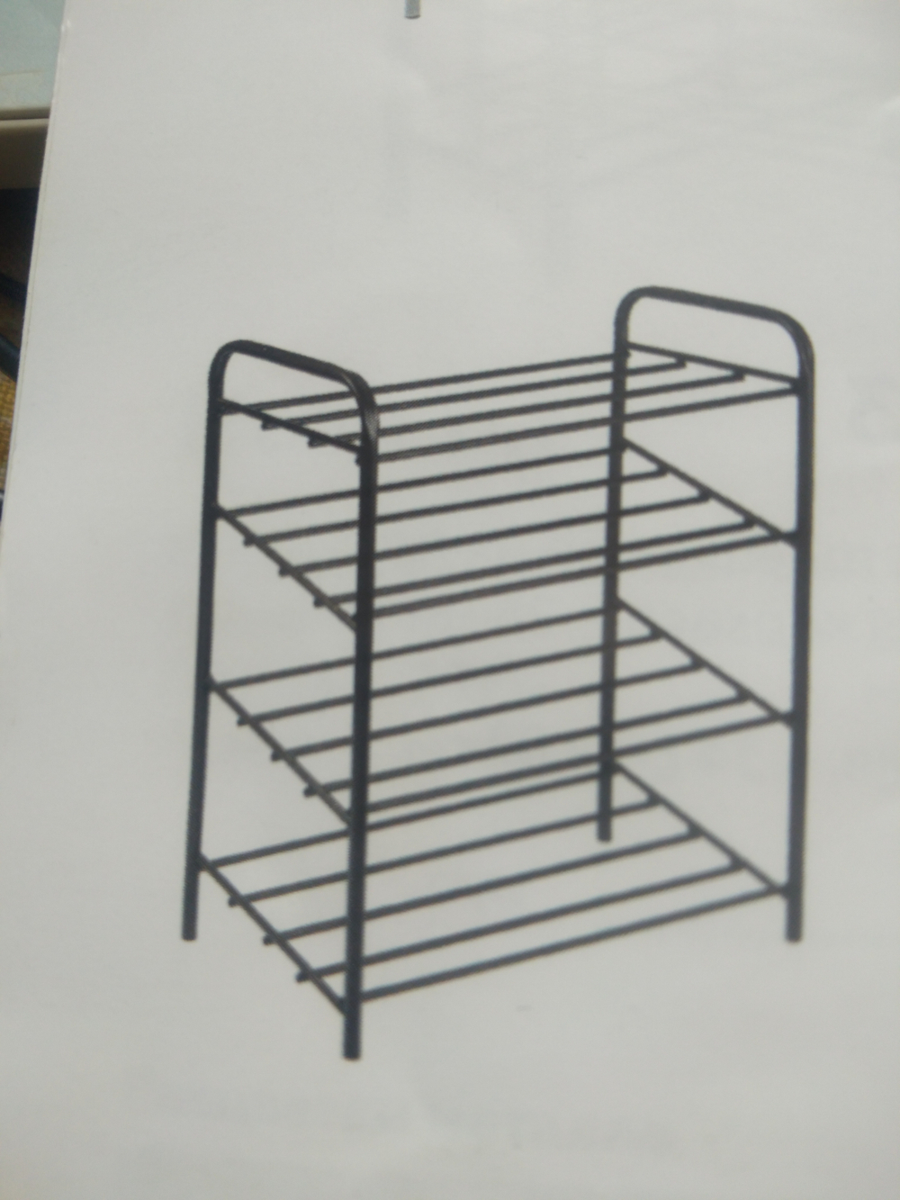 Обувница Нова 8.2 металлическая с 4 полками 60 см