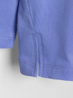 Лонгслив для девочки голубой