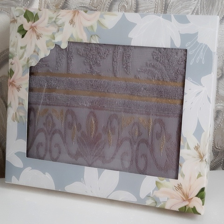 Полотенце махровое, 35*75 см, Китай, в подарочной упаковке.