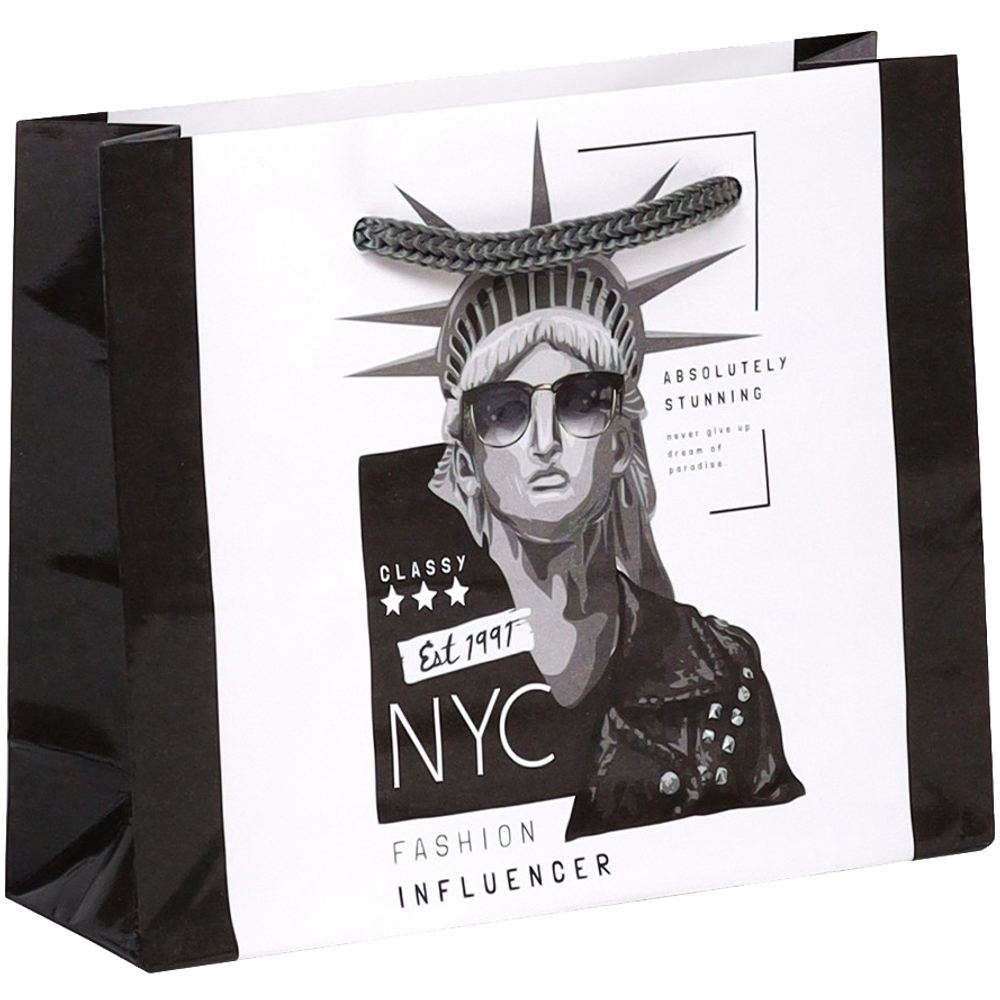 Пакет подарочный «Статуя свободы» с глянц. лам. (горизонтальный) 15х12х5 см