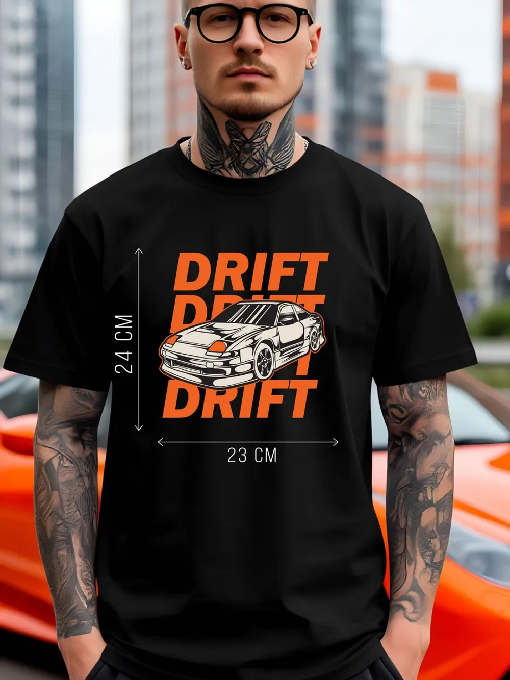 Футболка мужская y2k с принтом машиной