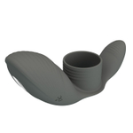 Серое кольцо на пенис с вибрацией (Цвет: серый)