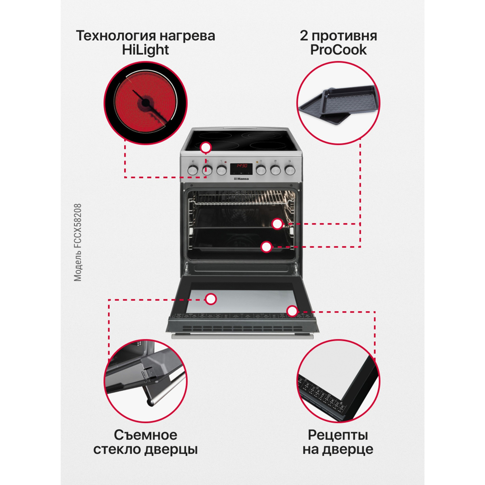 Электрическая плита Hansa FCCX58208