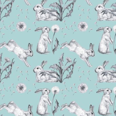 Весёлые зайчики содуванчиками 4