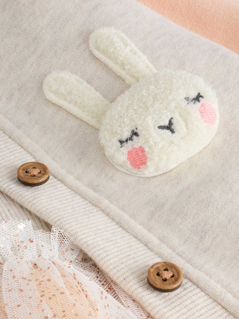 Платье и бомбер в комплекте для девочки Next E54-791, Молочный, Розовый