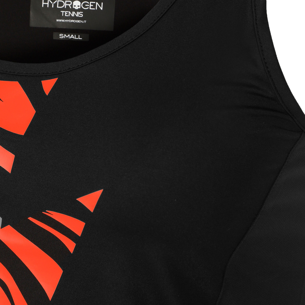 Женская теннисная майка Hydrogen Tech Tiger Tank Top Women - Black, Orange