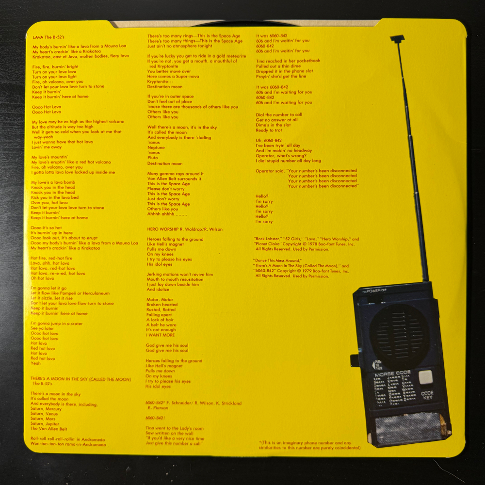 The B-52's ‎– The B-52's (Англия 1979г.)