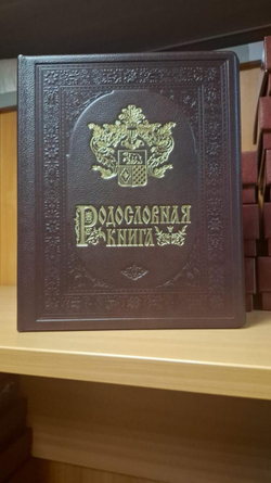 Подарочная родословная книга "Рыцарская", натуральная кожа