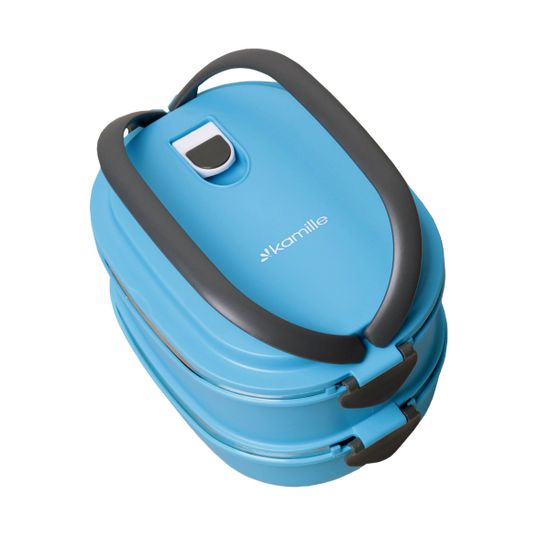 Ланч бокс двойной 1800 мл. Kamille КМ 2109 пластик, нержавеющая сталь