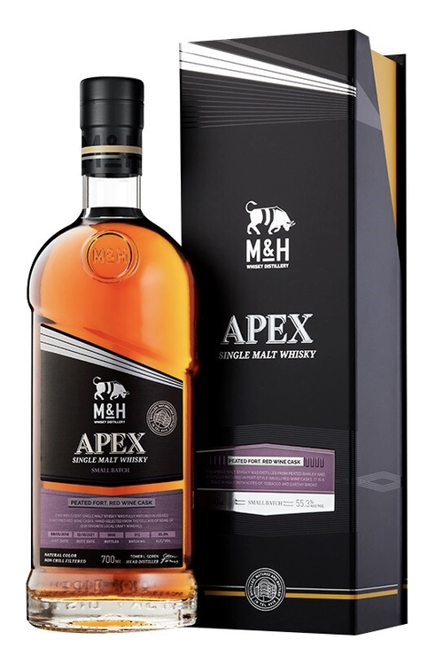 Виски M&H Apex Peated Fortified Red Wine Cask, 0.7 л