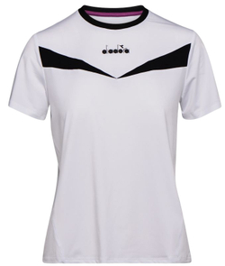 Женская теннисная футболка Diadora L. SS T-Shirt - White