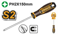 Отвертка крестовая PH2x150мм S2 SUPER INGCO HSDPH2150 INDUSTRIAL