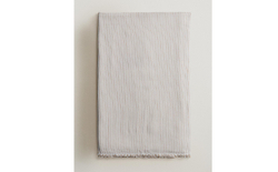 Zara Home плед из хлопка, коричневый, в полоску