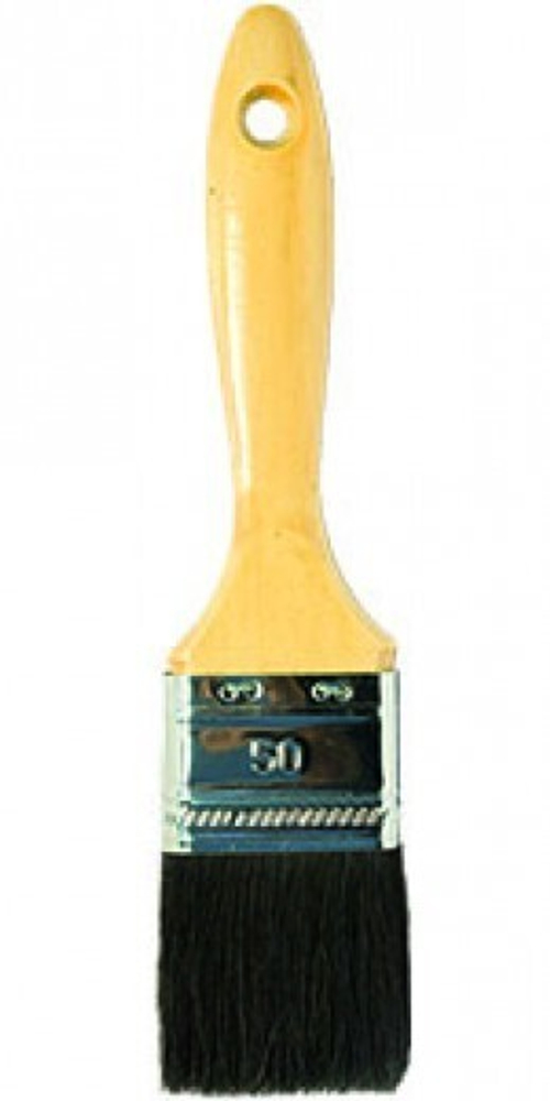 Кисть плоская ЛюксМикс 75мм  смесь нат/синт.черной  щетины (888) 0129750