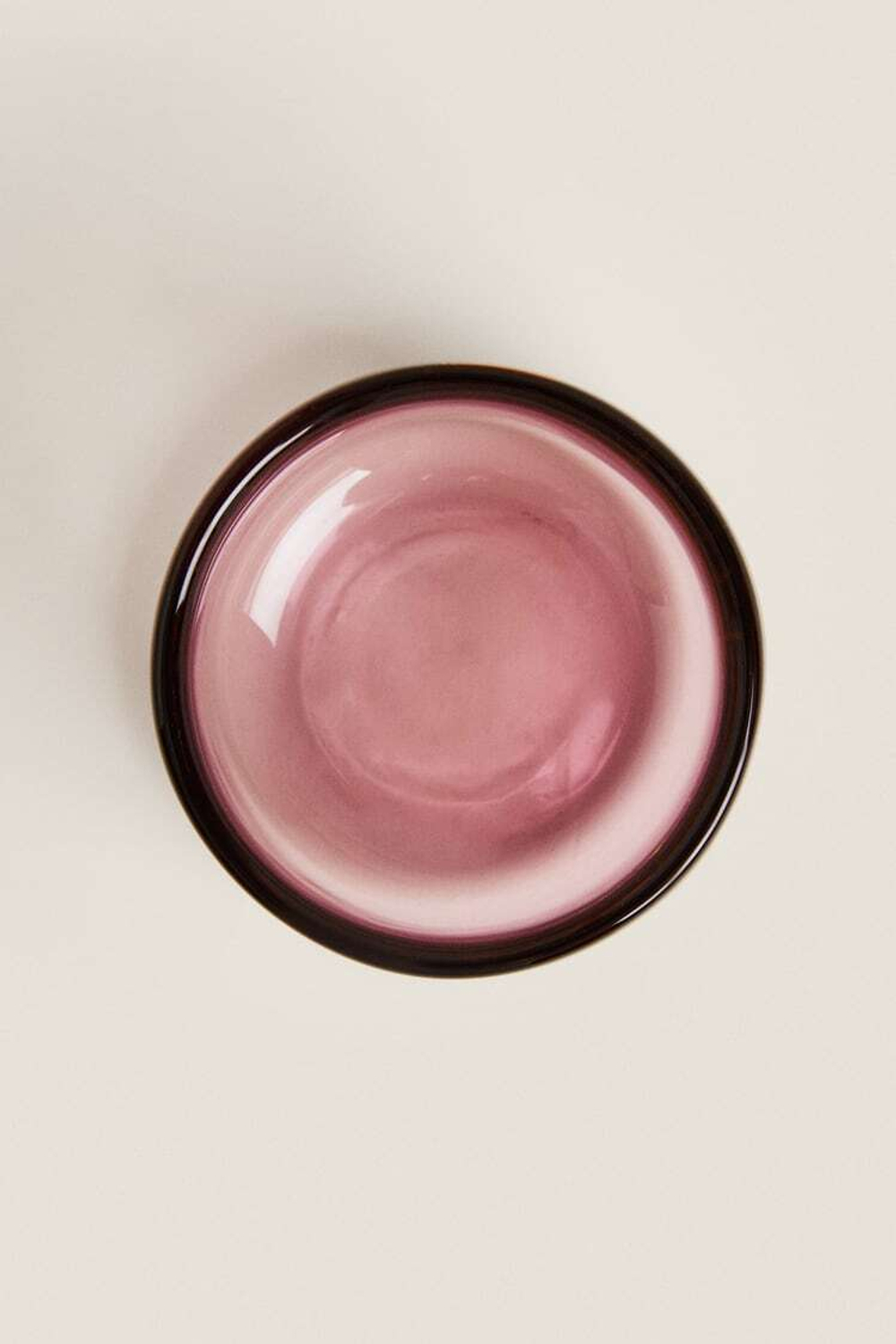 ZARA HOME СТЕКЛЯННАЯ ПИАЛА С КОНТРАСТНЫМИ ДЕТАЛЯМИ ПО КРАЯМ, ОРАНЖЕВЫЙ