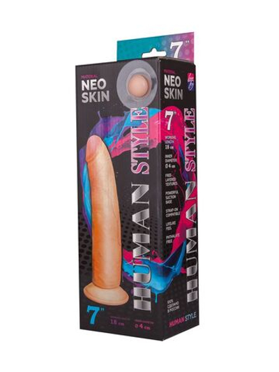 Фаллоимитатор HUMAN STYLE 7 без мошонки - 20 см. (Цвет: телесный)