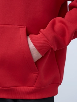 Худи оверсайз с начесом (красный)