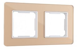 Рамка на 2 поста Arte Milano am-503.14 503.14-2.shampan