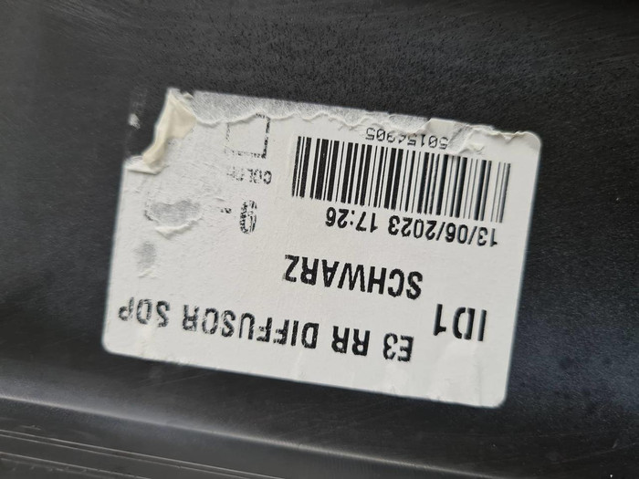 Юбка заднего бампера Porsche Cayenne 3 (2017-2023)