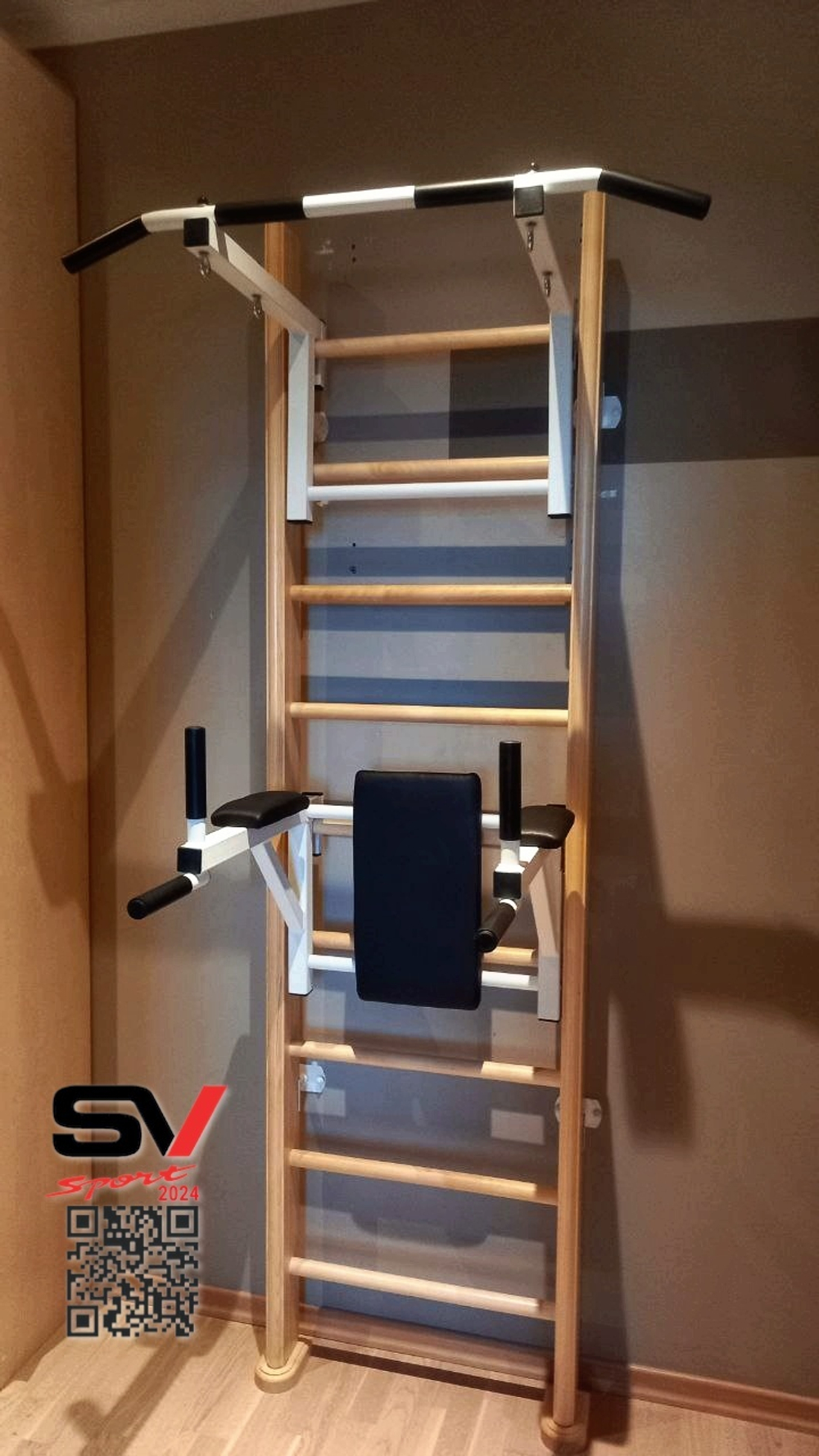 Монтаж шведской стенки Sv Sport в пеноблочные, газоблочные стены