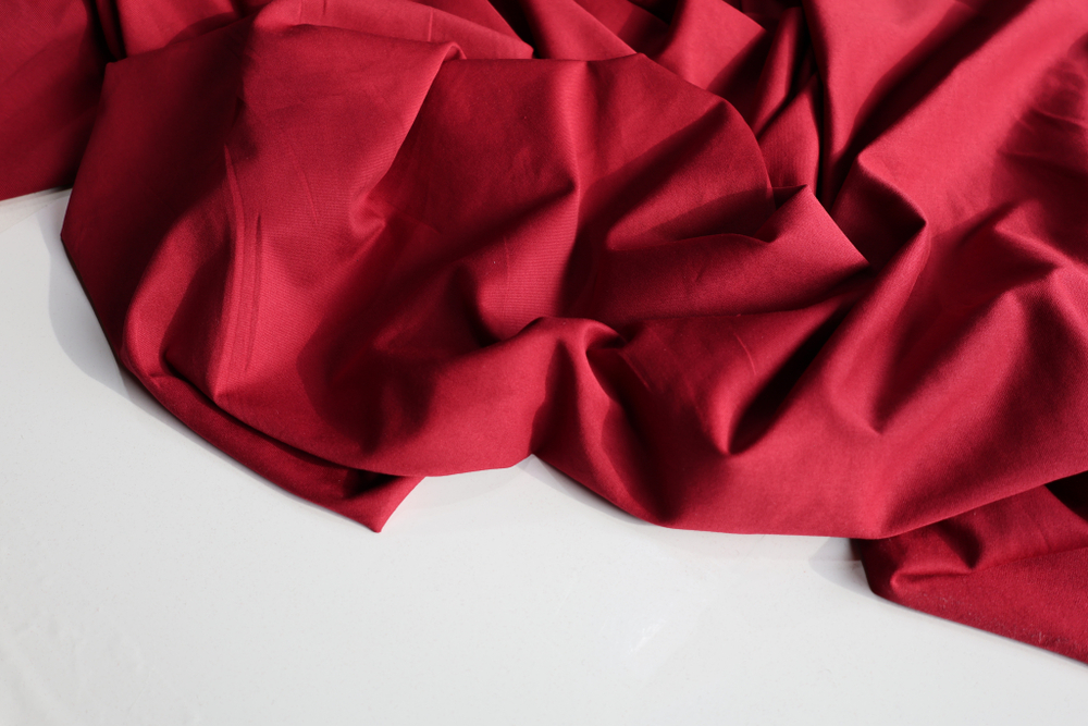КРАСНЫЙ - Кулирка с лайкрой ПЛОТНАЯ, пенье (КРВ599 Елена)