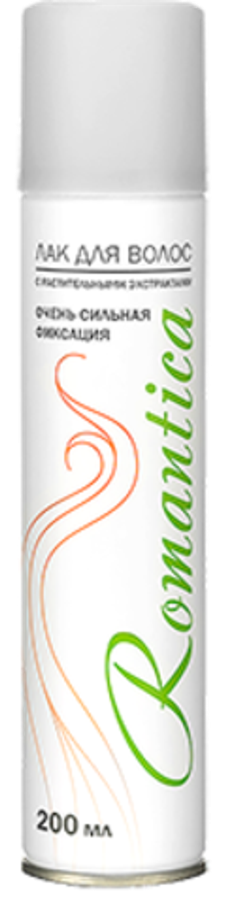 Romantica Лак для волос с Растительными экстрактами, очень сильная фиксация, 200 мл