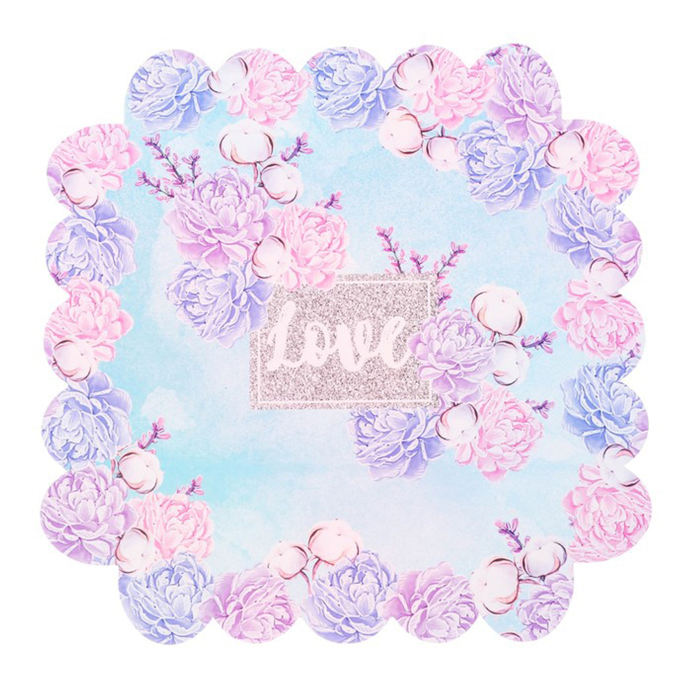 Коробка для конд-х изд с крышкой "Нежность" 18*18*3см