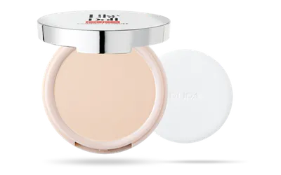 Компактная пудра с эффектом обнажённой кожи PUPA like a doll compact powder 001 porcelain