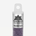 Японский бисер TOHO Round 15/0 (№19F), прозрачный матовый
