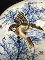 Большая китайская ваза с птицами