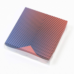 Коробка для кондитерских изделий с PVC крышкой «Градиент 03», 12*12*3 см