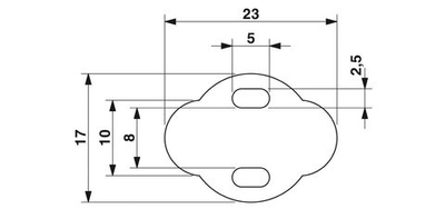 0813925 - KMT 24X10 WH 200 - Держатель маркировки кабеля
