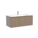 Тумба подвесная SANCOS Code 990х453х400, c одним  ящиком оснащенным доводчиками, цвет серо- бежевый , арт. CD100GB