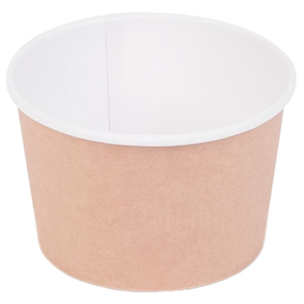 Без крышки Эко супница КРАФТ 300мл (30шт/600) НИЗКАЯ