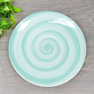 Тарелка 20см Аэрограф Зеленый