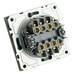 Переключатель перекрестный 2-клавишный (механизм), STEKKER, 250В, 10А, серия Эмили, RSW10-5111-10, платиново-серый, soft touch 50166