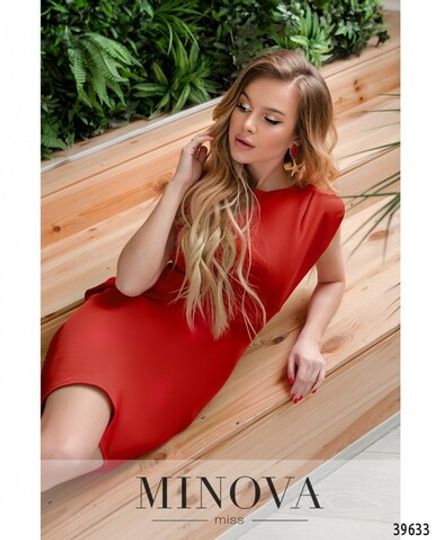 Платье 3021-красный Minova Фото 2