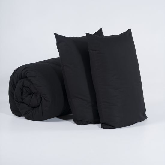 КПБ  Black Style, Дуэт, 70х70, простыня 200х200х30. подод 160х220.   DOMTEKC