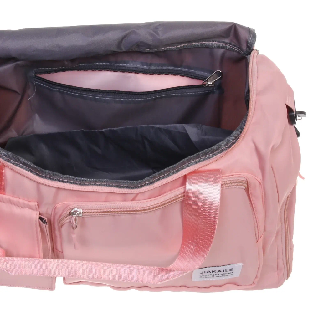 Сумка спортивная «City-sport», водонепроницаемый отдел + 2 кармана + отдел под обувь, цвет розовый, 49*21*29см