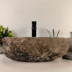 Раковина из речного камня RS-65140 44*32*15 0861