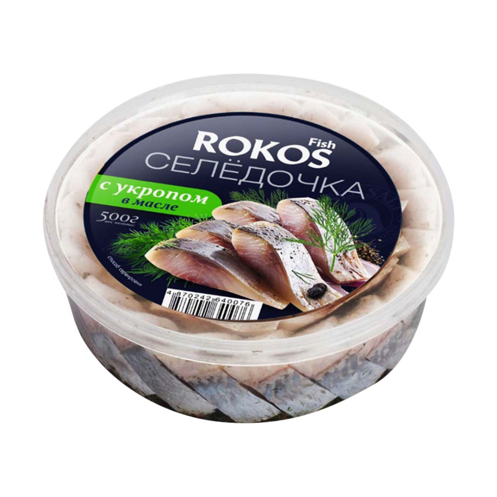 Селедочка ROKOS С укропом 500 гр