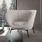 Лаунж-кресло Couture, белое букле