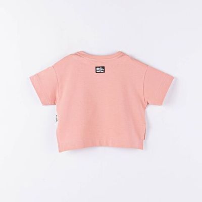 Bb team cropped T-shirt - Rose