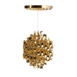 Pendant design lamp  Spiral SP01 by Verpan Panton (Gold)