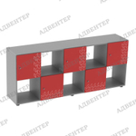 серый/красный двусторонний УНИКАЛЬНОЕ ПРЕДЛОЖЕНИЕ. Нанесение орнамента "Точка роста" на фасады.