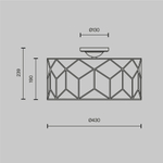 Потолочный светильник Maytoni Messina H223-PL-03-G