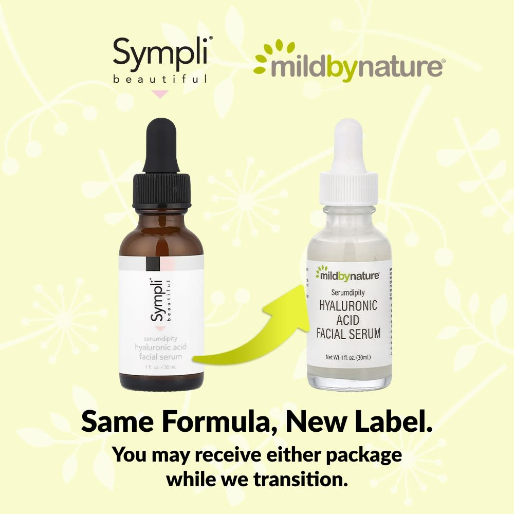 Mild By Nature, Serumdipity, сыворотка для лица с гиалуроновой кислотой, 30 мл (1 жидк. унция)