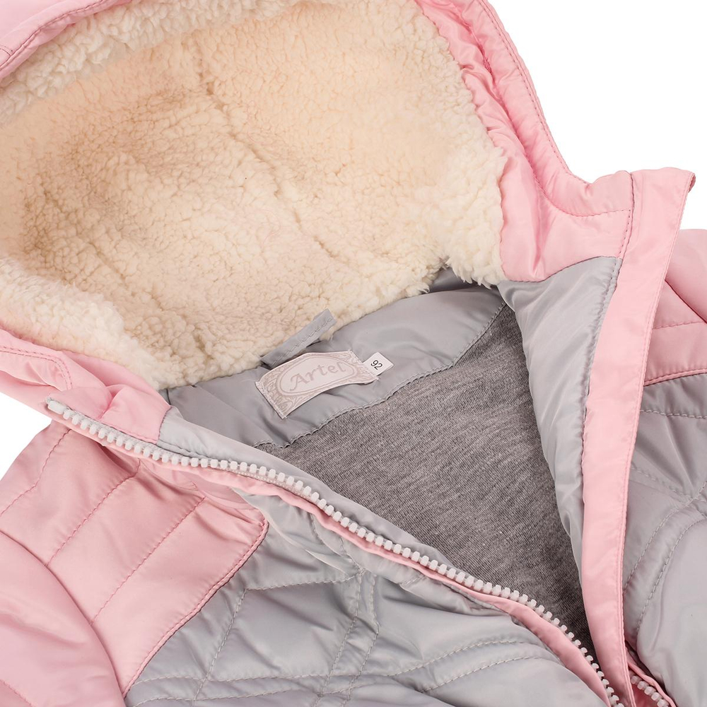 Куртка Орэнда 200 гр. р.2,5 (92) св.серый/св.розовый