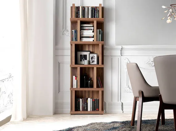 Стеллаж Angel Cerda 3024, 190х60 см, орех